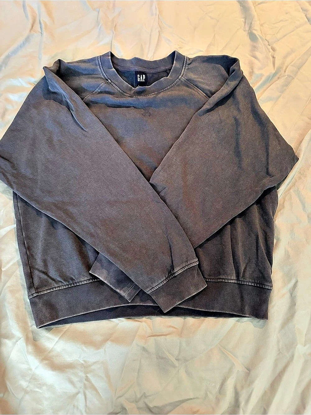 Gap Vintage Wash Crewneck Sweatshirt Blue Size Medium